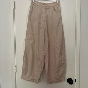 Cordera Beige Wide-Leg Pants